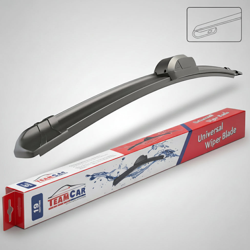 Stergător teamcar flat de 19 inch compatibil cu Bosch AeroTwin și Valeo Silencio
