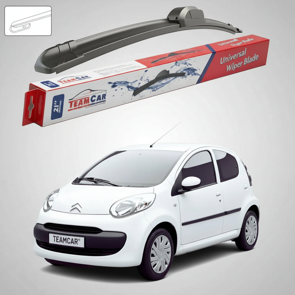 Ștergătoare Citroën C1 Gen I B0 Hatchback 2005-2014 | Ștergător Față Flat – TeamCar®