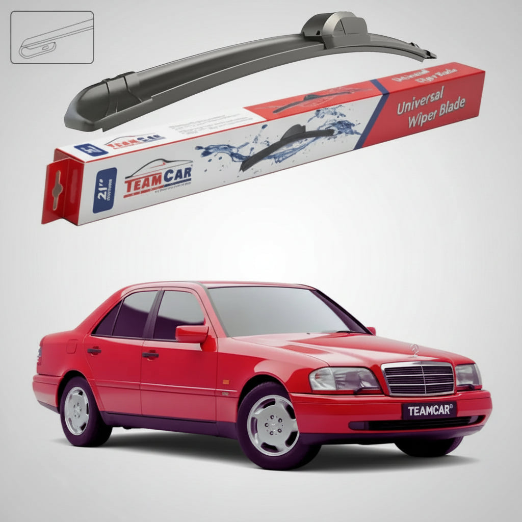 Ștergătoare Mercedes-Benz Clasa C W202 1993-2000 | Set Față Flat – TeamCar®