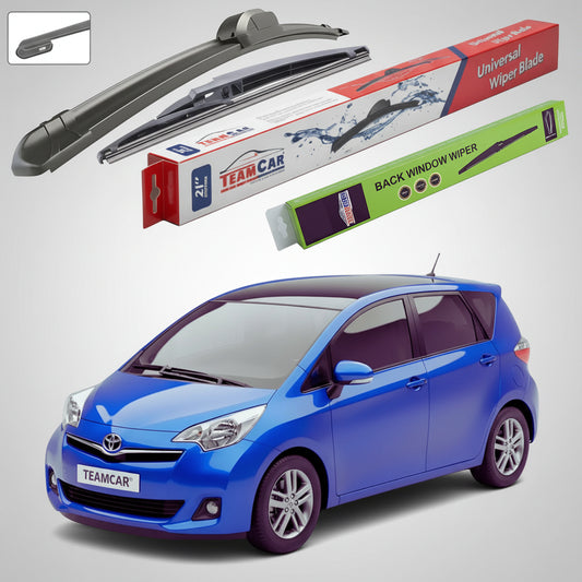 Ștergătoare Toyota Verso-S P12 2010-2015 | Set Față și Spate Flat – TeamCar®
