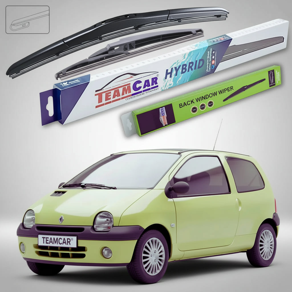 Ștergător Renault Twingo I Hatchback 1993-2007 | Față și Spate Hibrid – TeamCar®