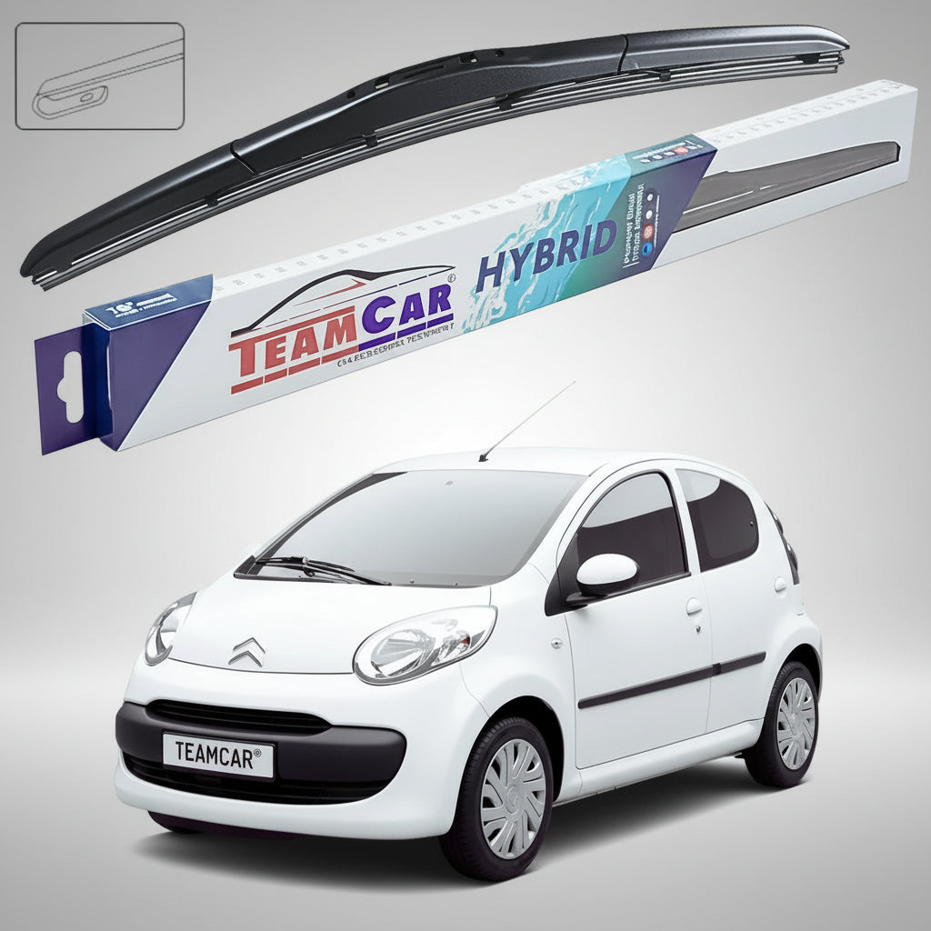 Ștergătoare Citroën C1 Gen I B0 Hatchback 2005-2014 | Ștergător Față Hibrid – TeamCar®
