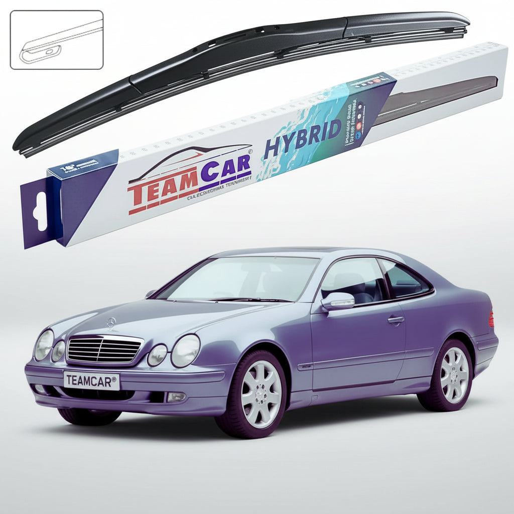 Ștergătoare Mercedes-Benz CLK Coupé C208 1997-2002 | Set Față Hibrid – TeamCar®