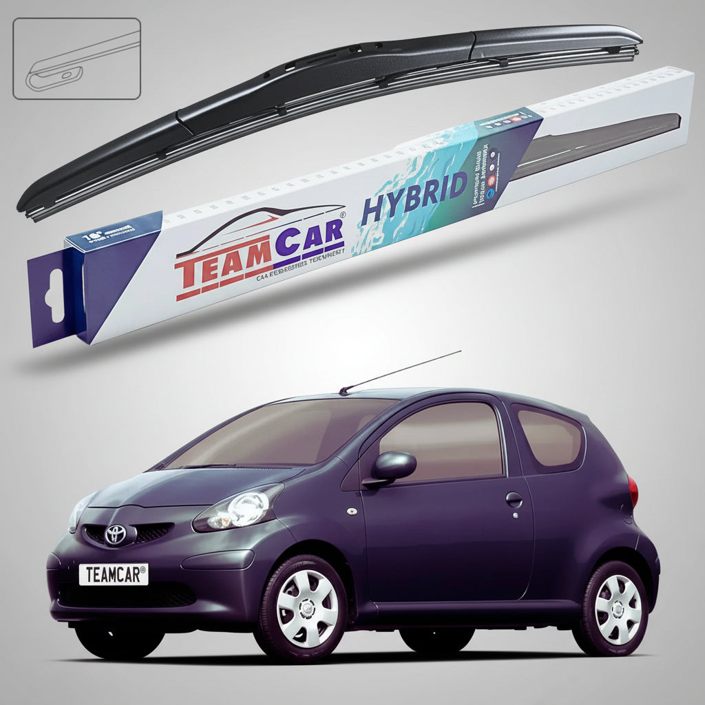 Ștergător Toyota Aygo B10 Hatchback 2005-2014 | Set Față Hibrid – TeamCar®