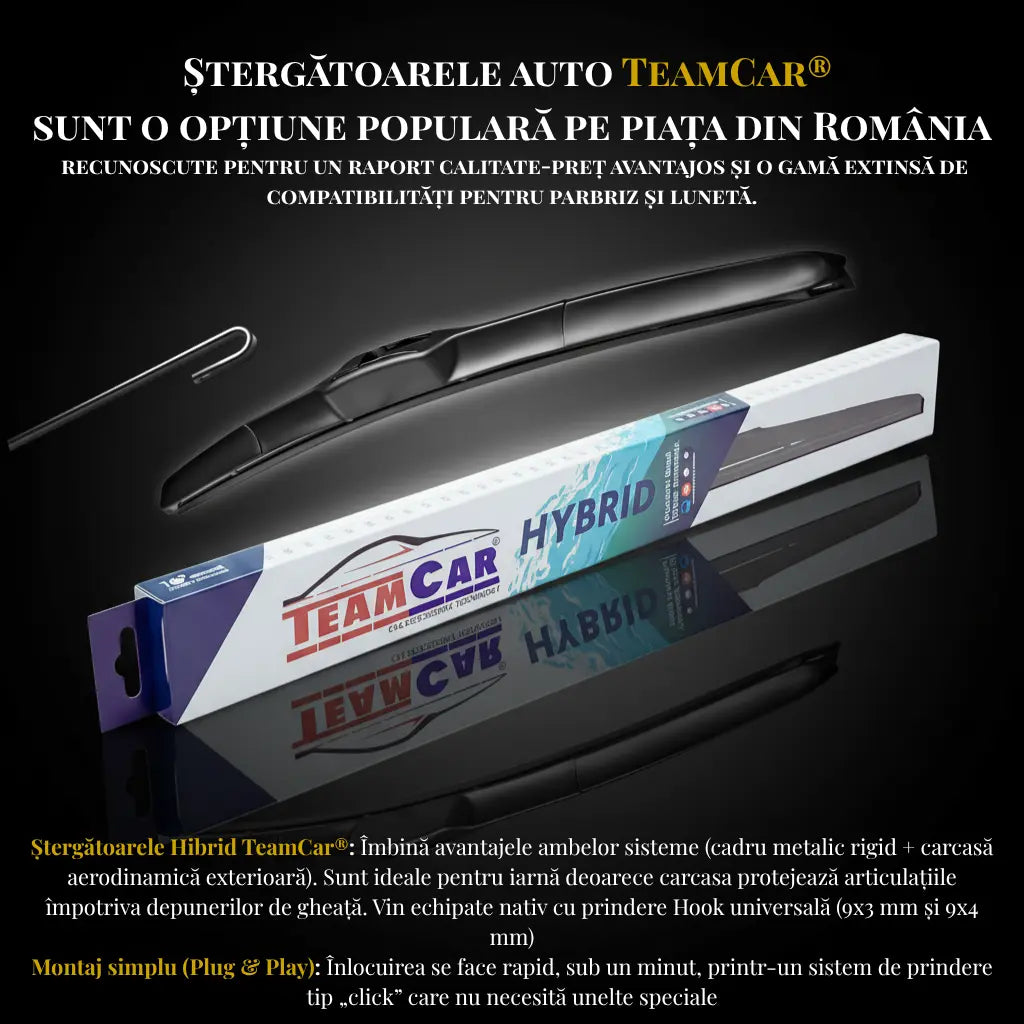 Info ștergător hibrid TeamCar