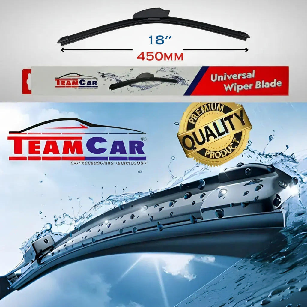 Stergător teamcar flat de 18 inch compatibil cu Bosch AeroTwin și Valeo Silencio
