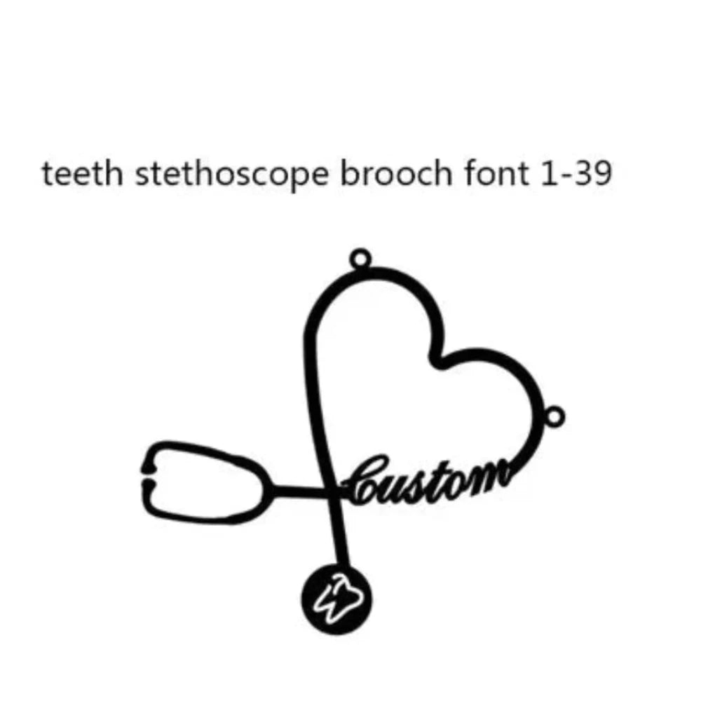 Stetoscop stomatologi model dintisori font 1-39