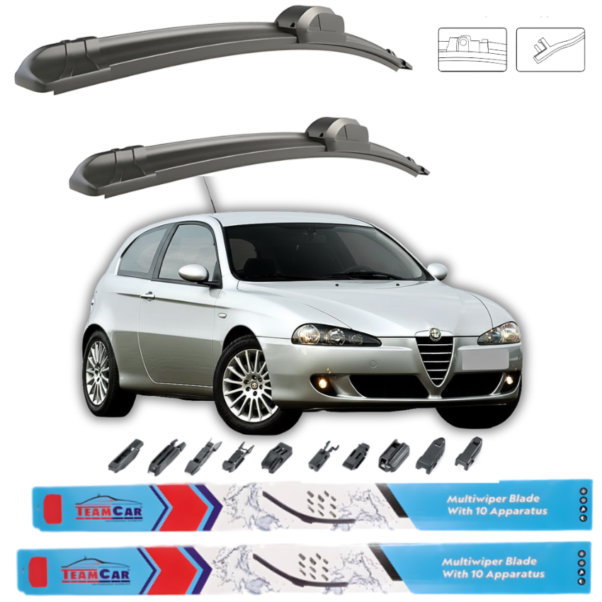 Stergatoare Alfa Romeo 147 (937) 3 usi 2005-2010 – Set Fata
