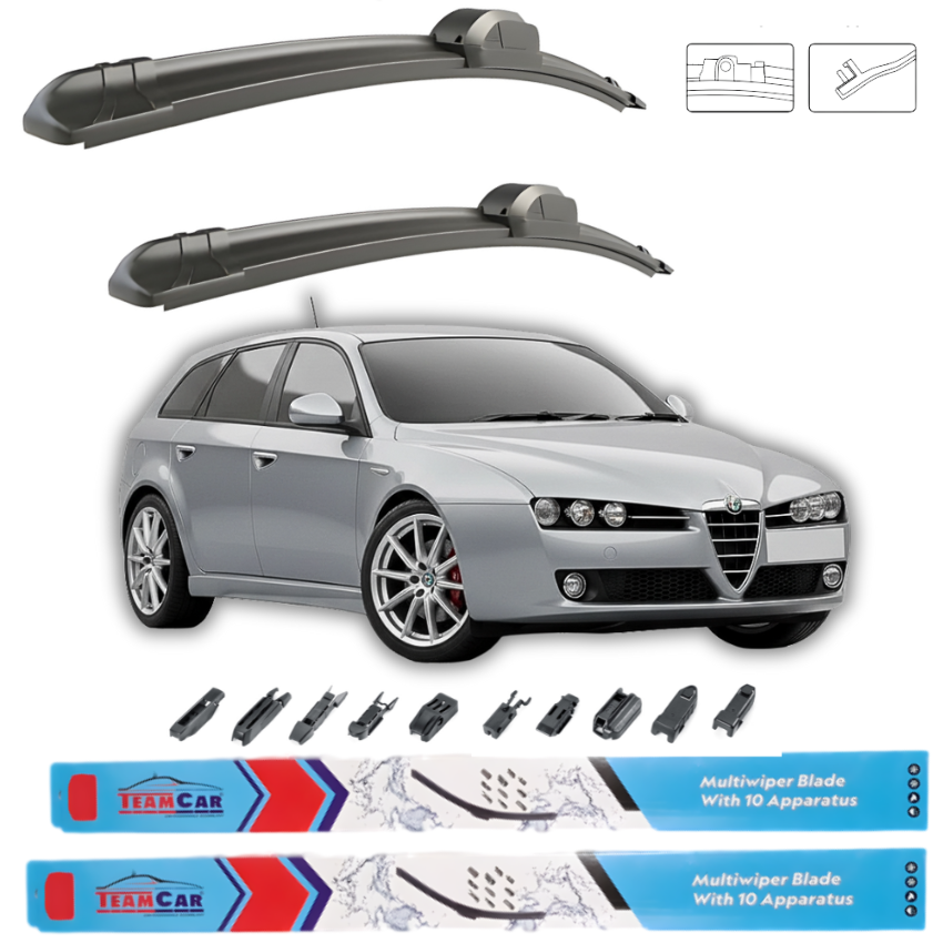Wipers Alfa Romeo 159 (Sportwagon,939) 2006-2011 – Front Set
