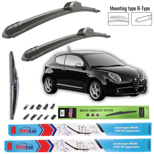 Wipers Alfa Romeo Mito (955) HATCHBACK 2008-2018 - Complete set