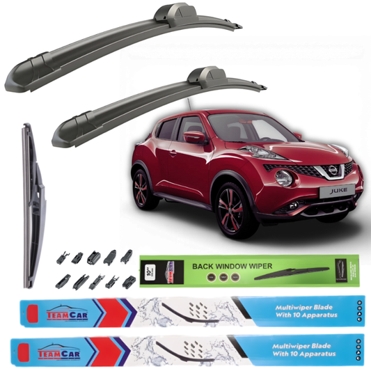 Nissan Juke F15 (2010–2019) TeamCar® Wipers – Complete Set