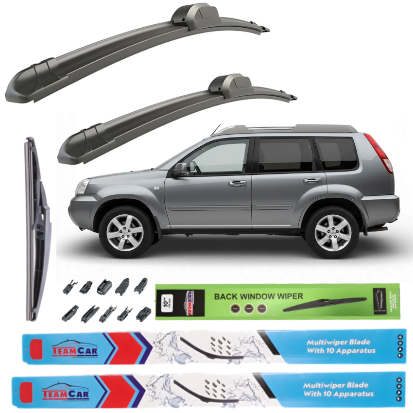 Nissan X-Trail T31 (2007–2010) TeamCar® Scheibenwischer – Komplettset