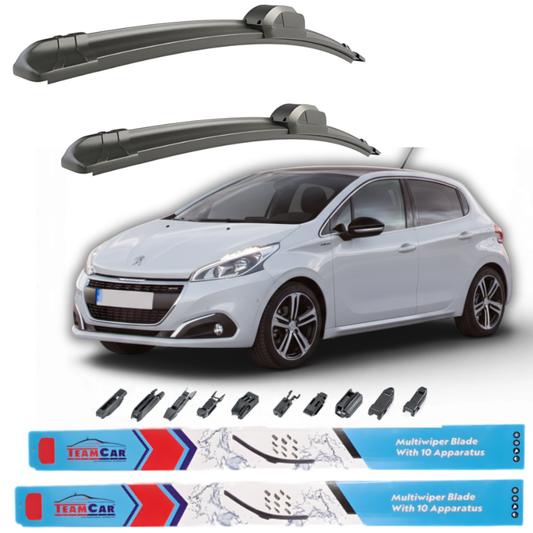 Wipers Peugeot 208 I 5 doors (A9, 2012–2019) – Front set