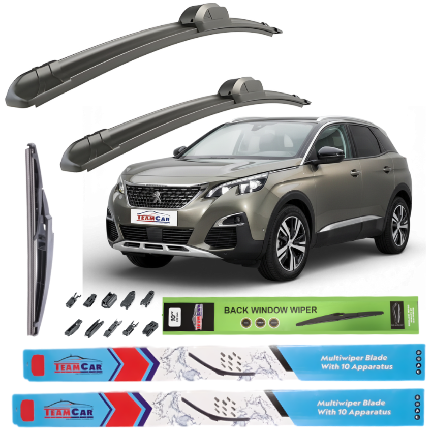 Ștergătoare Peugeot 3008 II (2016-2020) TeamCar®– Set Complet