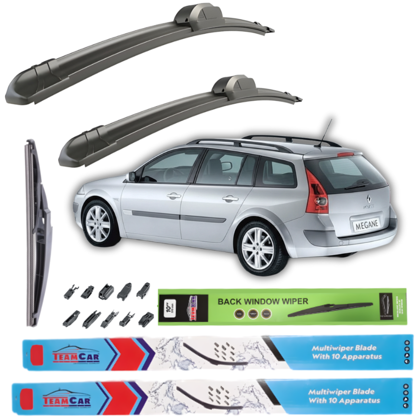 Wipers Renault Megane II Grandtour (2002–2005) – Complete Set