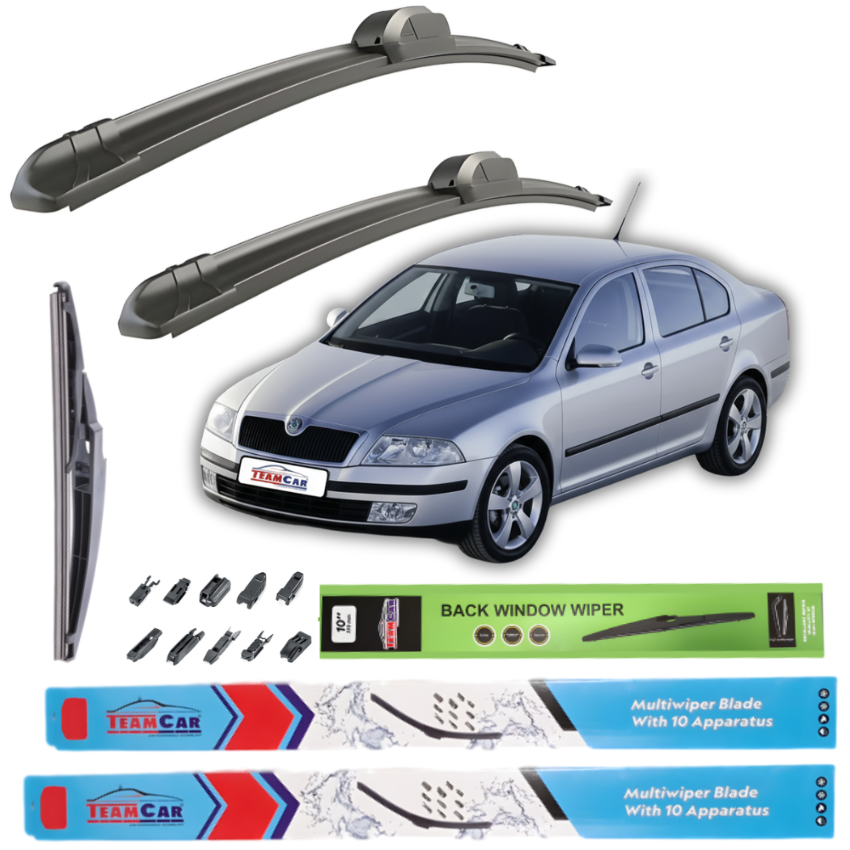 Ștergătoare Skoda Octavia II Hatchback (1Z3) (2004–2009) | Set Complet – TeamCar®