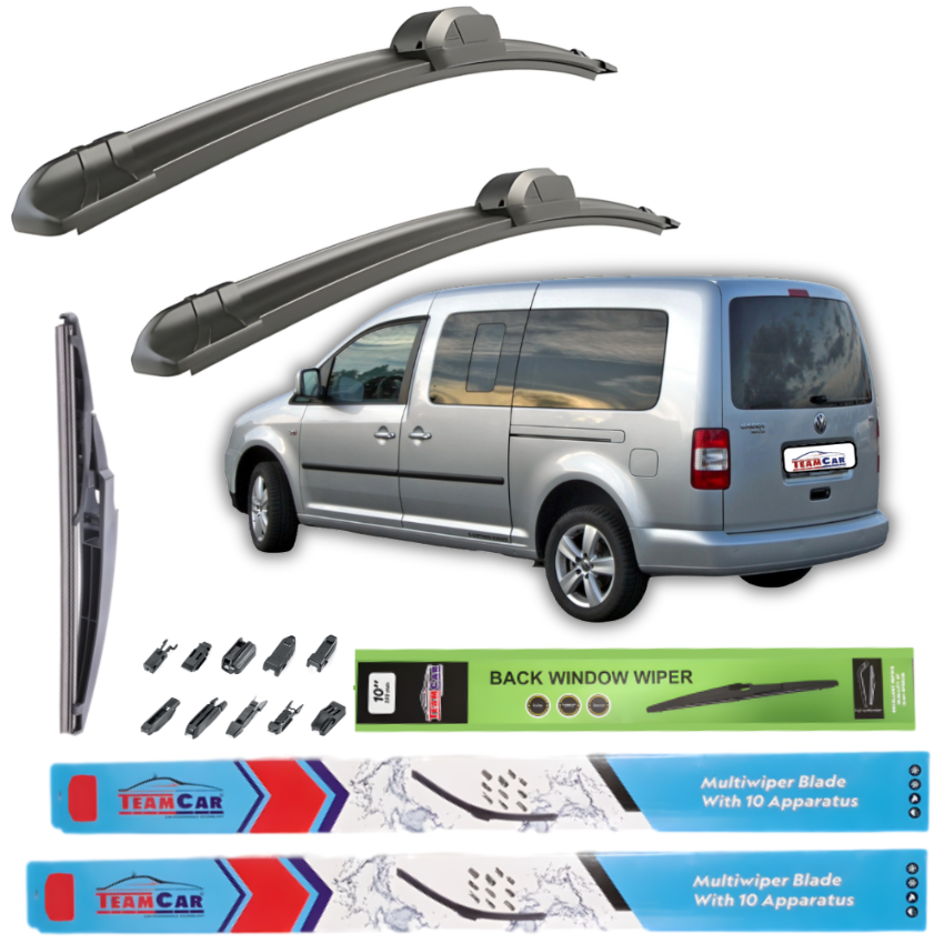 Scheibenwischer für Volkswagen Caddy Maxi III Life (2007–2010) – Komplettset