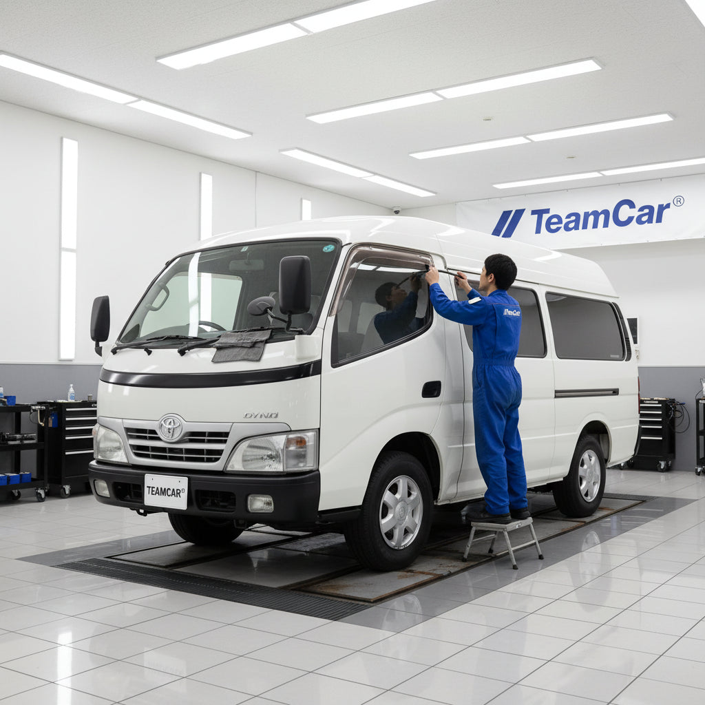SCHIMBARE ȘTERGĂTOARE TOYOTA DYNA VAN 2000-PREZENT