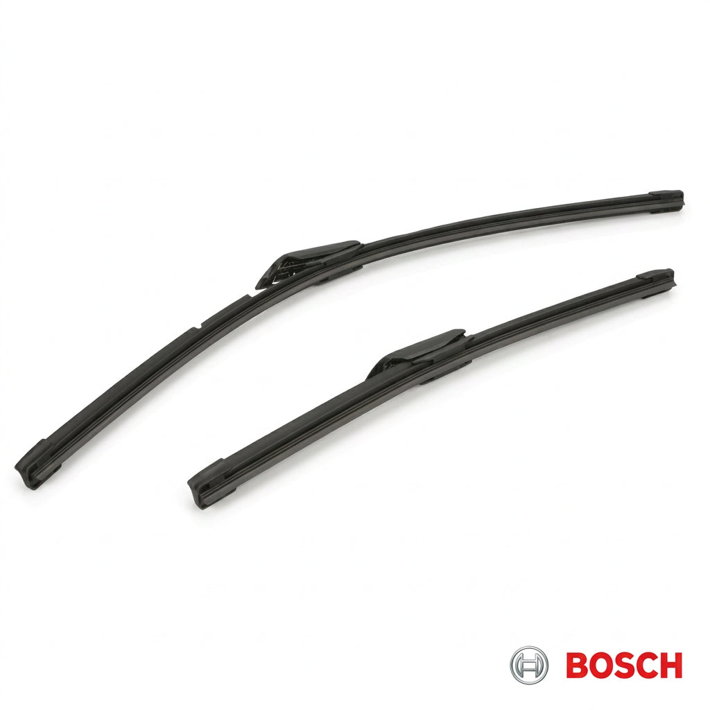 Două lamele Bosch Aerotwin A818S, vedere oblică