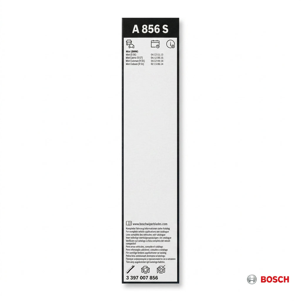 Etichetă Bosch A856S cu aplicații MINI și codul 3 397 007 856